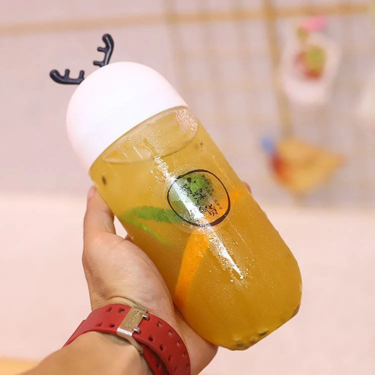 500ml Capsule Shape Milky Tea Scented Tea Juiice Bottle With Hole (4)