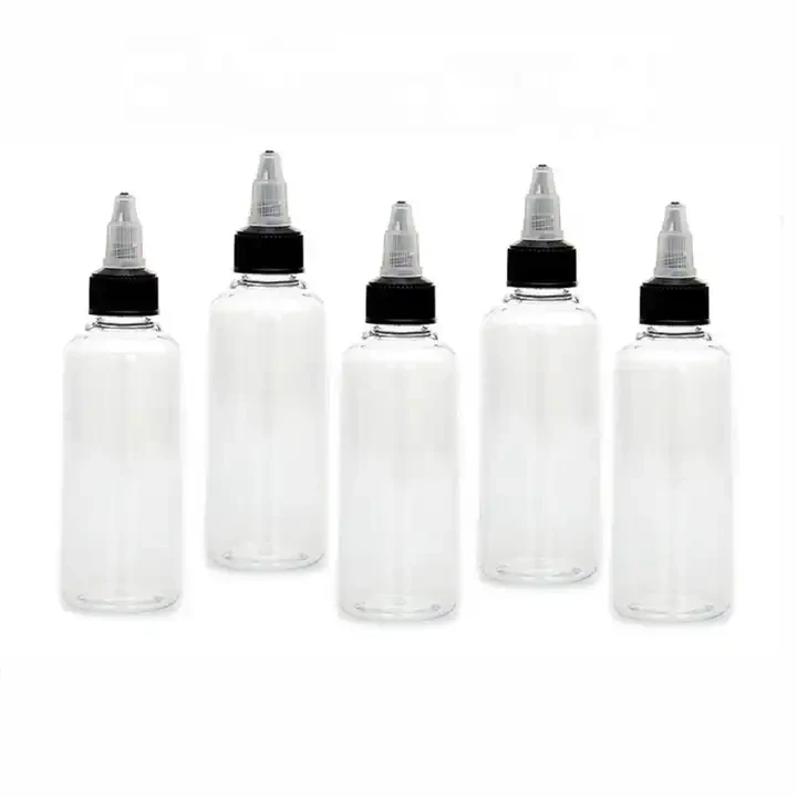 Eco Squeeze Hair Oil Plastic Bottles Twist Top Refillable Bottles