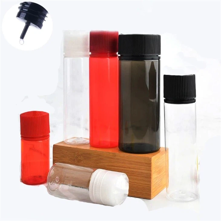 NH Squeeze Dropper Juice Bottles With Flat Cap