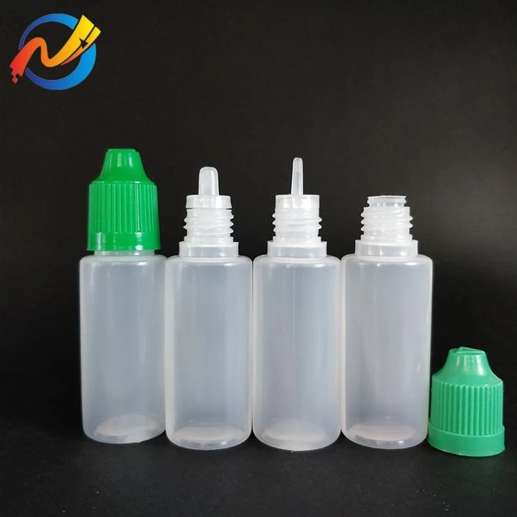 PE 10ML 20ML 30ML Plastic Eye Liquid Colorful Lid Dropper Bottles