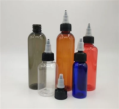 날카로운 입자 캡을 가진 애완 동물 플라스틱 병 100ml 용량
