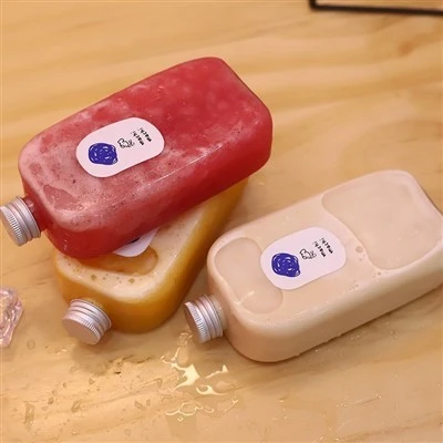 알루미늄 뚜껑이 있는 300ml 350ml 500ml 애완 동물 플라스틱 마시는 병