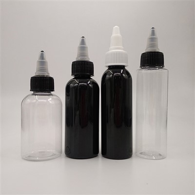 빈 플라스틱 60ml 100ml 150ml 병 헤어 오일 트위스트 뚜껑