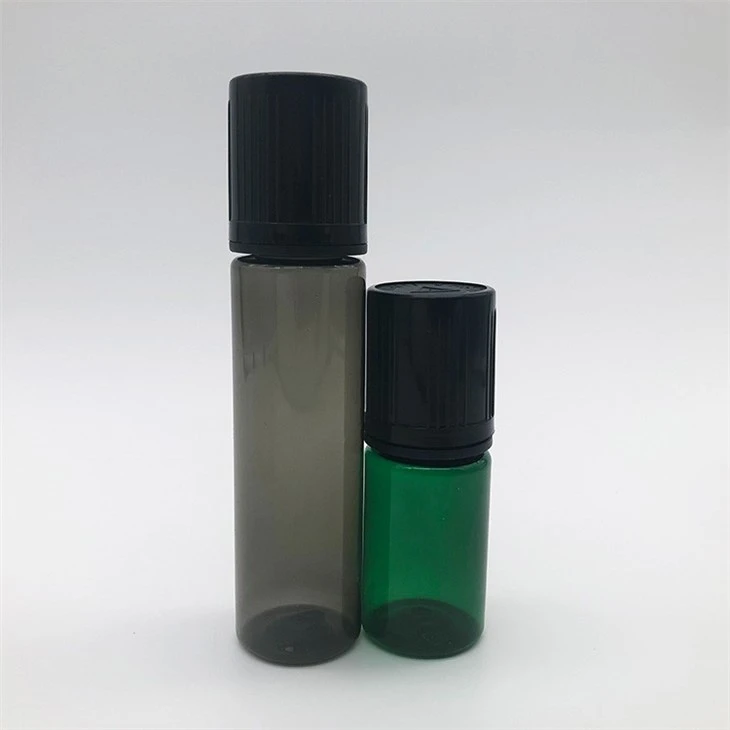 NH Empty Transparent Black 30ml Flat Pointed Caps Oil E Juice E Liquid Bottle  PET Bottle Vape  Plastic Bottles