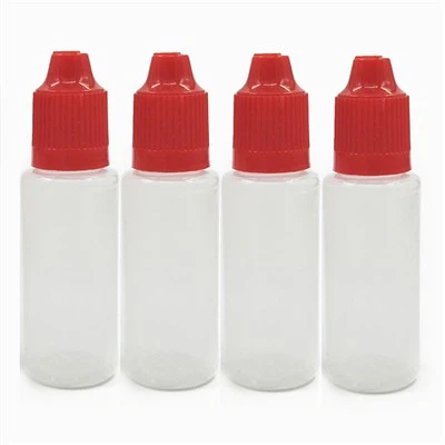 30ml PE 플라스틱 점안기 병은 연기 기름을 위한 수정같은 모자를 가진 애완 동물 E 액체 병을 비웁니다